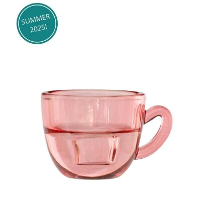 Bougeoir Café Ø8 x h.5 cm rose