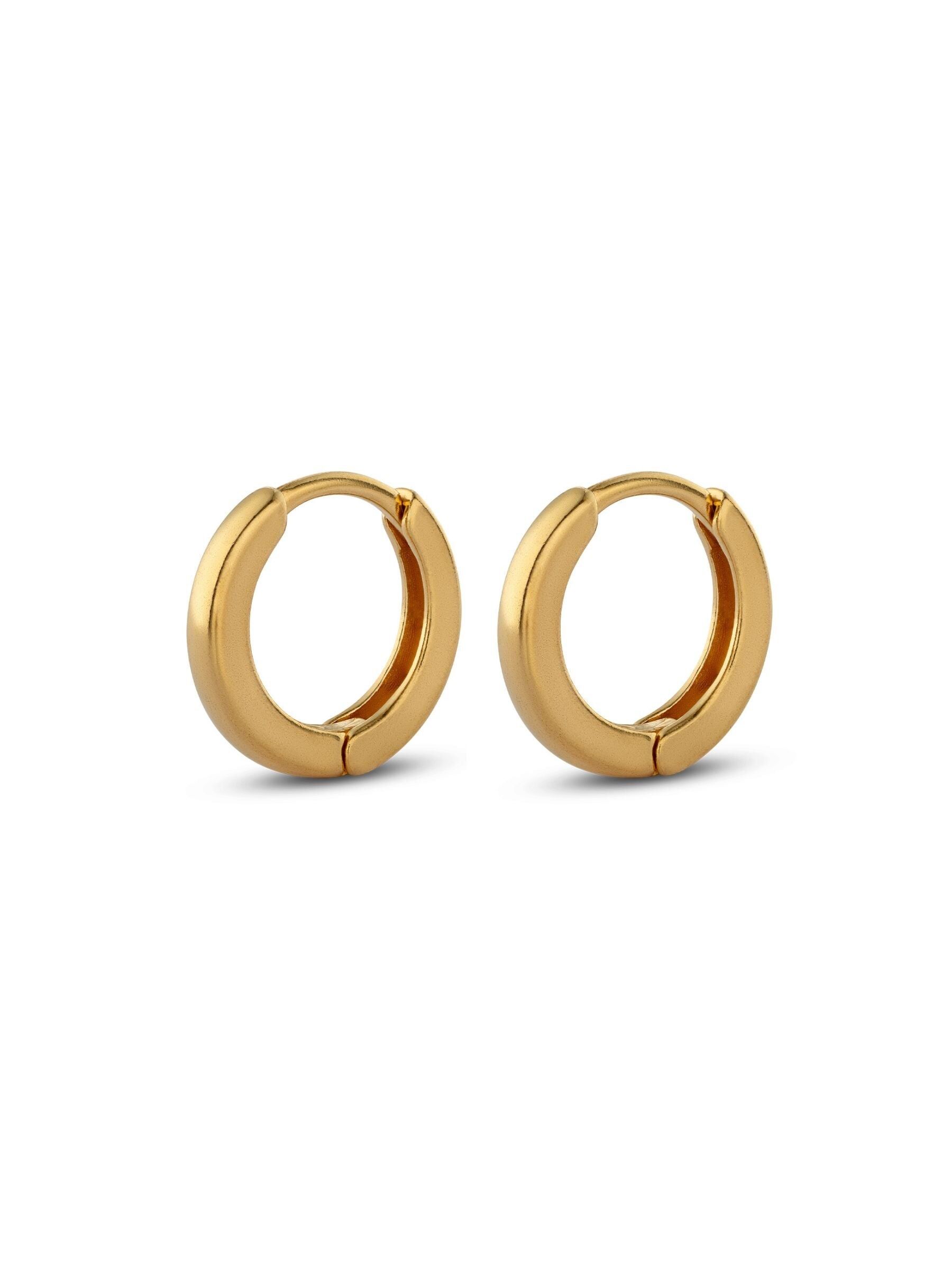 Orecchini a cerchio Midi dorati
