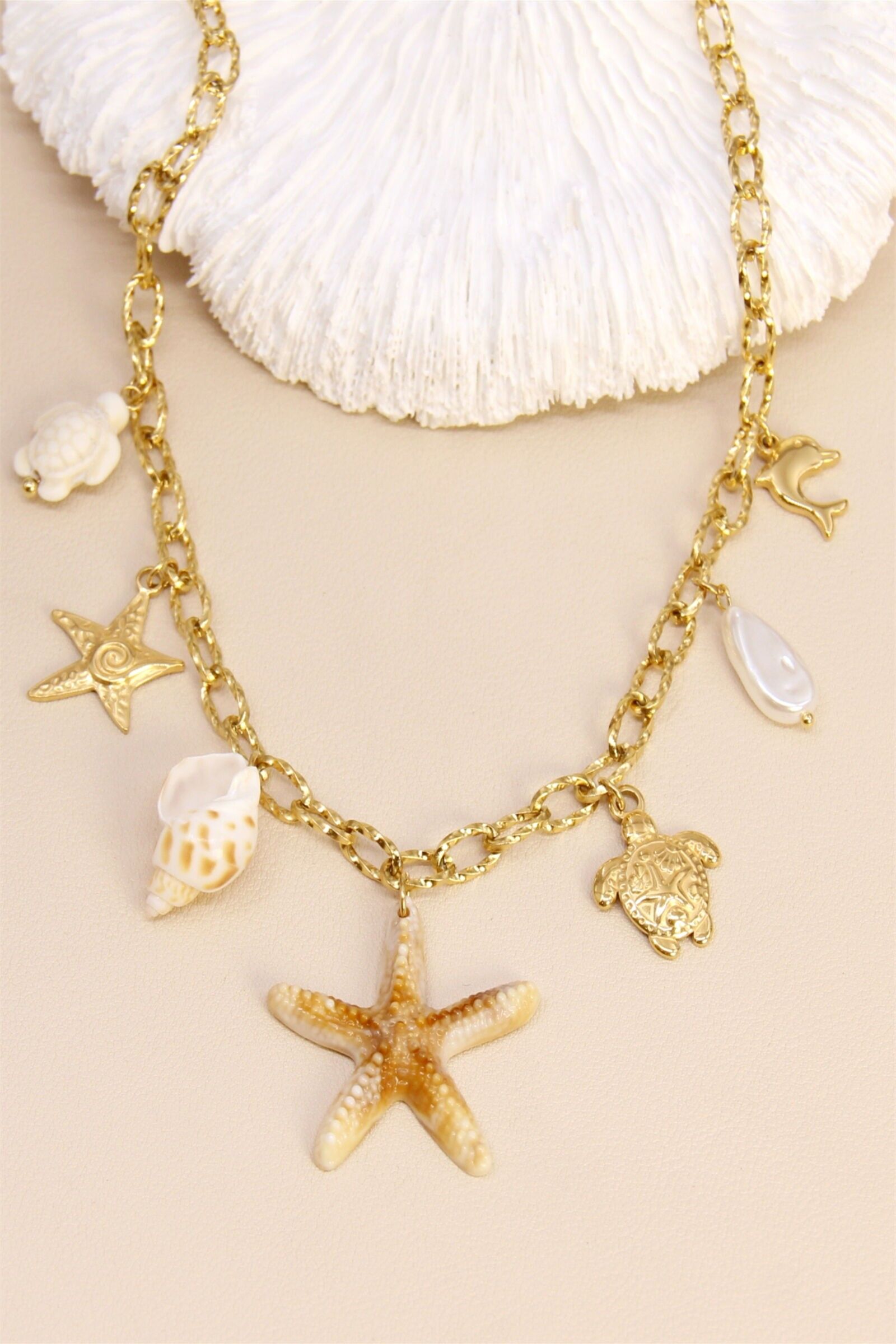 Ocean Charms Fantasy Halskette – Edelstahl