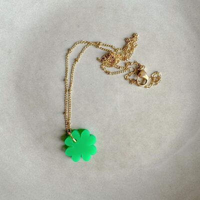 Necklace Lume Charms | Clover Green