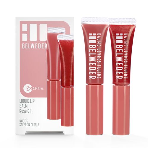 BAUME LÈVRES FLUIDE Huile de Rose NUDE & PÉTALES SAFRANÉS