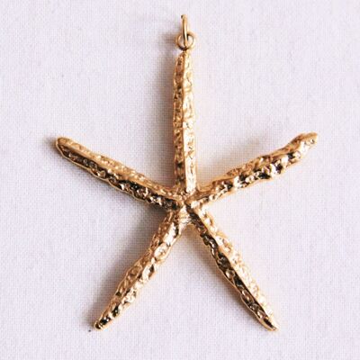Charm estrella de mar XL - dorado (colgante para collar de cuentas XL)