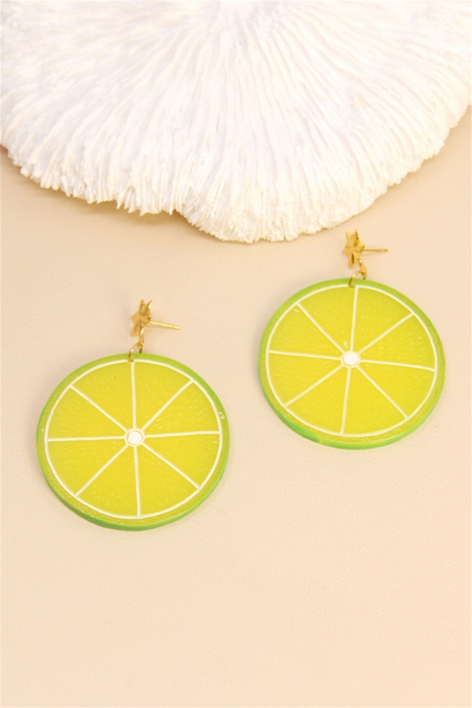 Limetten-Ohrringe – Spritziger und lustiger Look