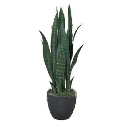 Sansevieria artificial verde oscuro de 70 cm