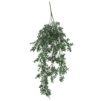 Plante artificielle suspendue à petites feuilles résistante aux UV et au feu 78 cm