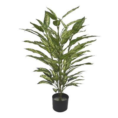 Buisson d'Aglaonema ignifuge de 80 cm avec 72 feuilles