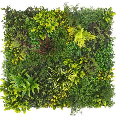 100cm UV Green Wall - Spring Foliage Artificial