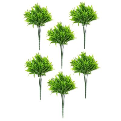 Lot de 6 mini tiges de feuilles résistantes au feu de 30 cm