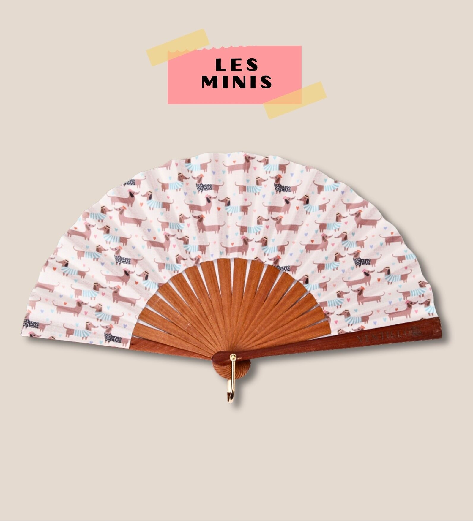 Mini ventilatore tradizionale a forma di BASSOTTO