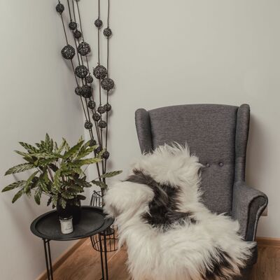 Tapis en peau de mouton islandais à pois de couleur naturelle, laine longue, superbe peau de mouton à offrir, décoration d'intérieur, tapis en peau de mouton, tapis, Hygge