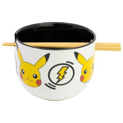 STOR CUENCO RAMEN CON PALILLOS EN CAJA REGALO POKEMON BLACK LOGOS