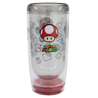 STOR VASO PS DOBLE PARED ANTIVUELCO 625 ML SUPER MARIO POWER