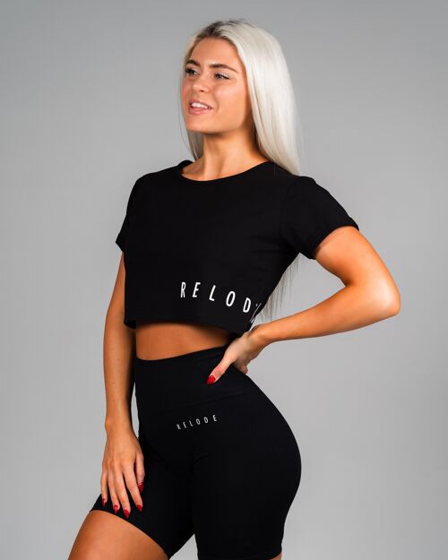 Relode Mercy Cropped T-shirt - Black