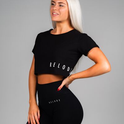 Relode Mercy Cropped T-shirt - Black