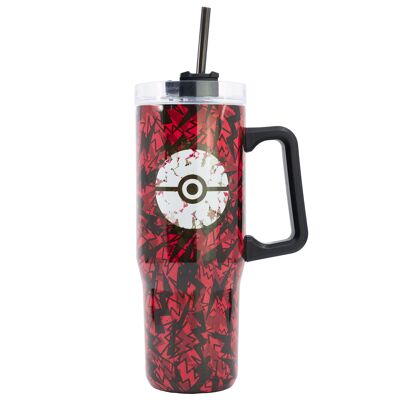 STOR XL STAINLESS STEEL THERMO MUG 940 ML POKEMON THUNDERSTRUCK