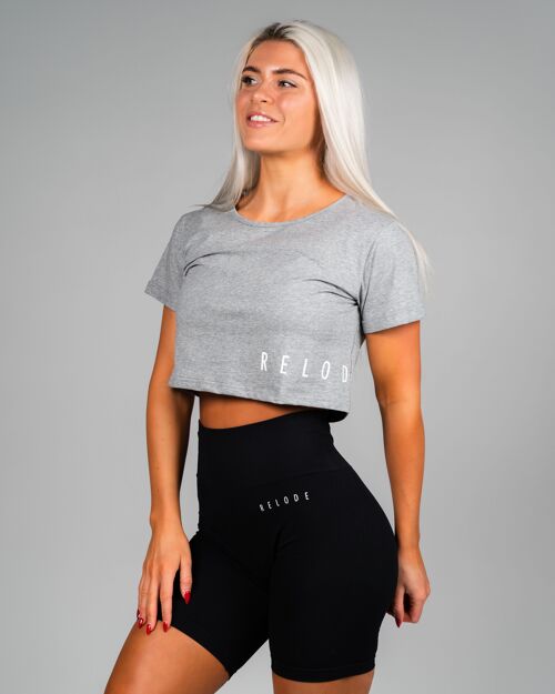 Relode Mercy Cropped T-shirt - Grey