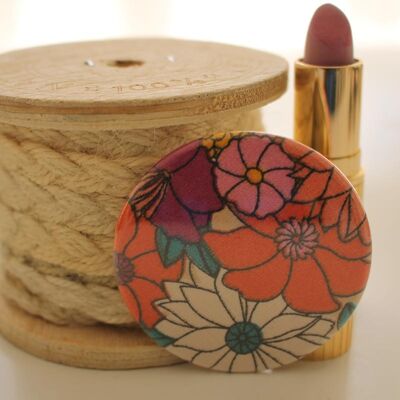 Specchietto tascabile arancione Bella bouquet