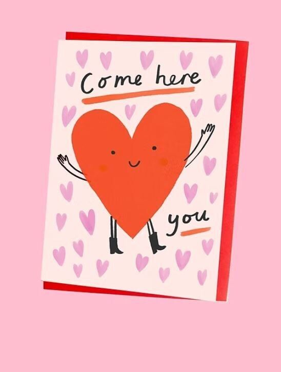 Ven aquí, tarjeta de felicitación