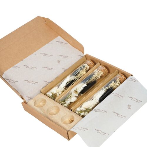 Giftbox - Dried Flowers - Message in a Box Black&White - L