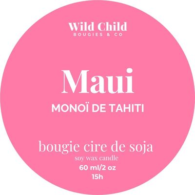Vela perfumada de Monoï Natural "Maui" 15H