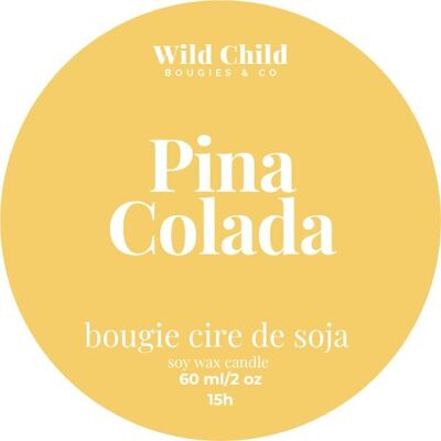 "Pina Colada" - Bougie naturelle parfumée - 15h