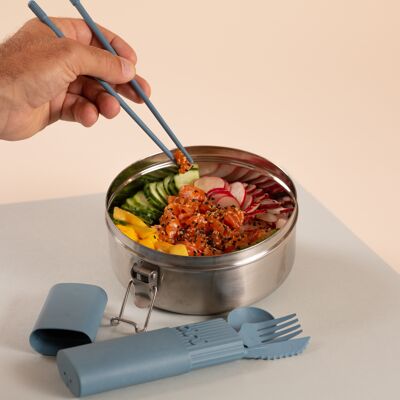 Bini Bleu - Reusable and portable cutlery made from biosourced material