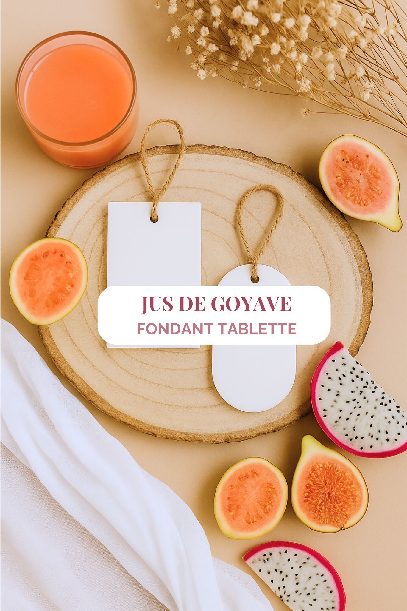 Tavoletta di cera profumata "Succo di Guava" 10 ore