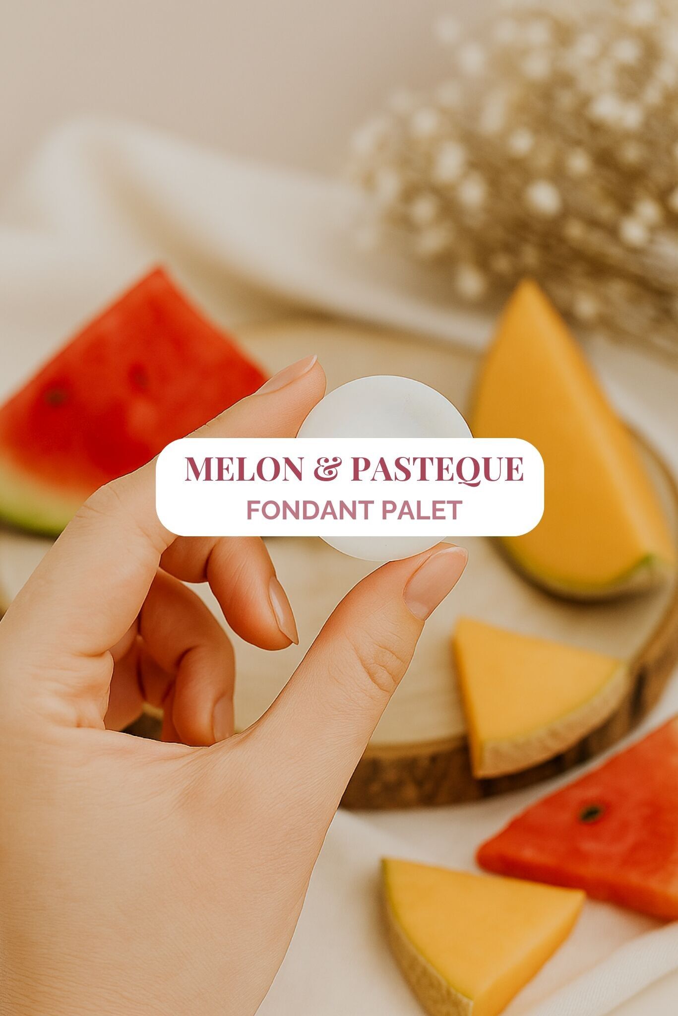 "Melon & Watermelon" - 5h scented fondant