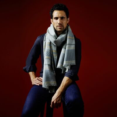 IRAZU men's scarf - organic cotton