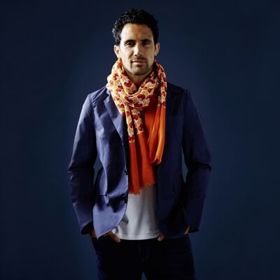 Men's scarf NAMIB - organic cotton