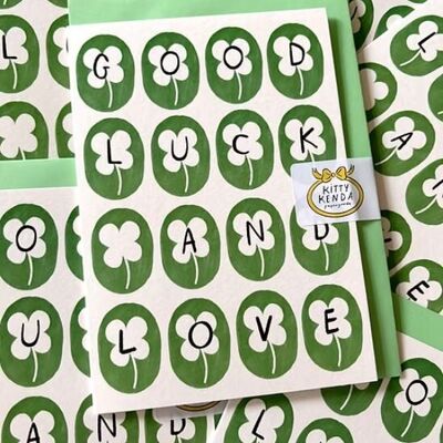 Good Luck & Love Greeting Card