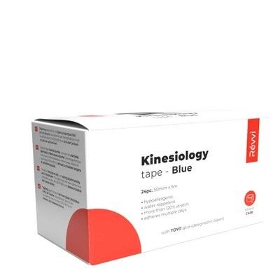 KINESIOLOGY tape BLUE - 50mm.x5mtr. (24pc. box)