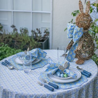 Tovaglia rotonda Elizabeth Blue