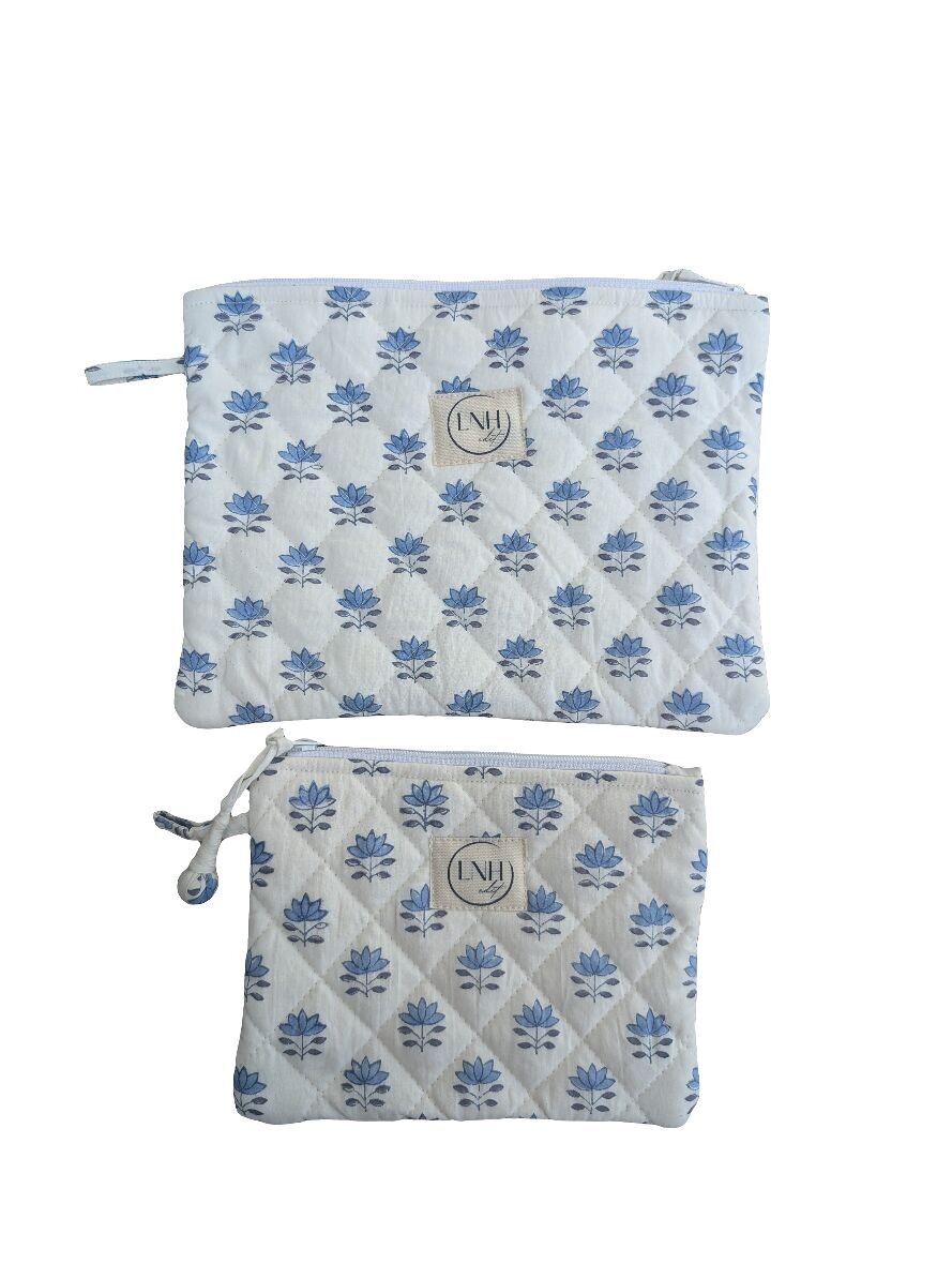 Sacchetto con cerniera Blue Clover, set da 2