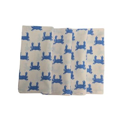 Tovaglioli granchio blu, set da 4