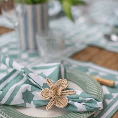 Tovaglioli Adeline Seagreen, set da 4