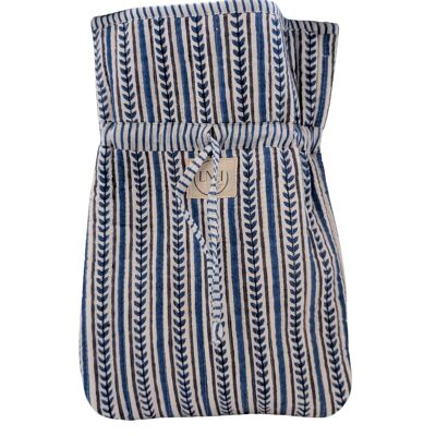 Housse de bouillotte bleue Alani