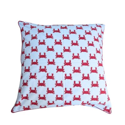 Red Crab Piped Cushion Cover