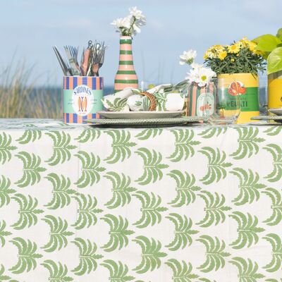 Nappe rectangulaire moderne vert palmier