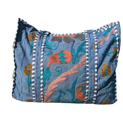 Bolso de mano bordado a mano de la marina