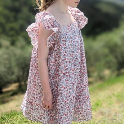 Jodie Frill Petite Robe Fleurie Rouge