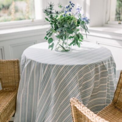 Nappe ronde bleue Elsie