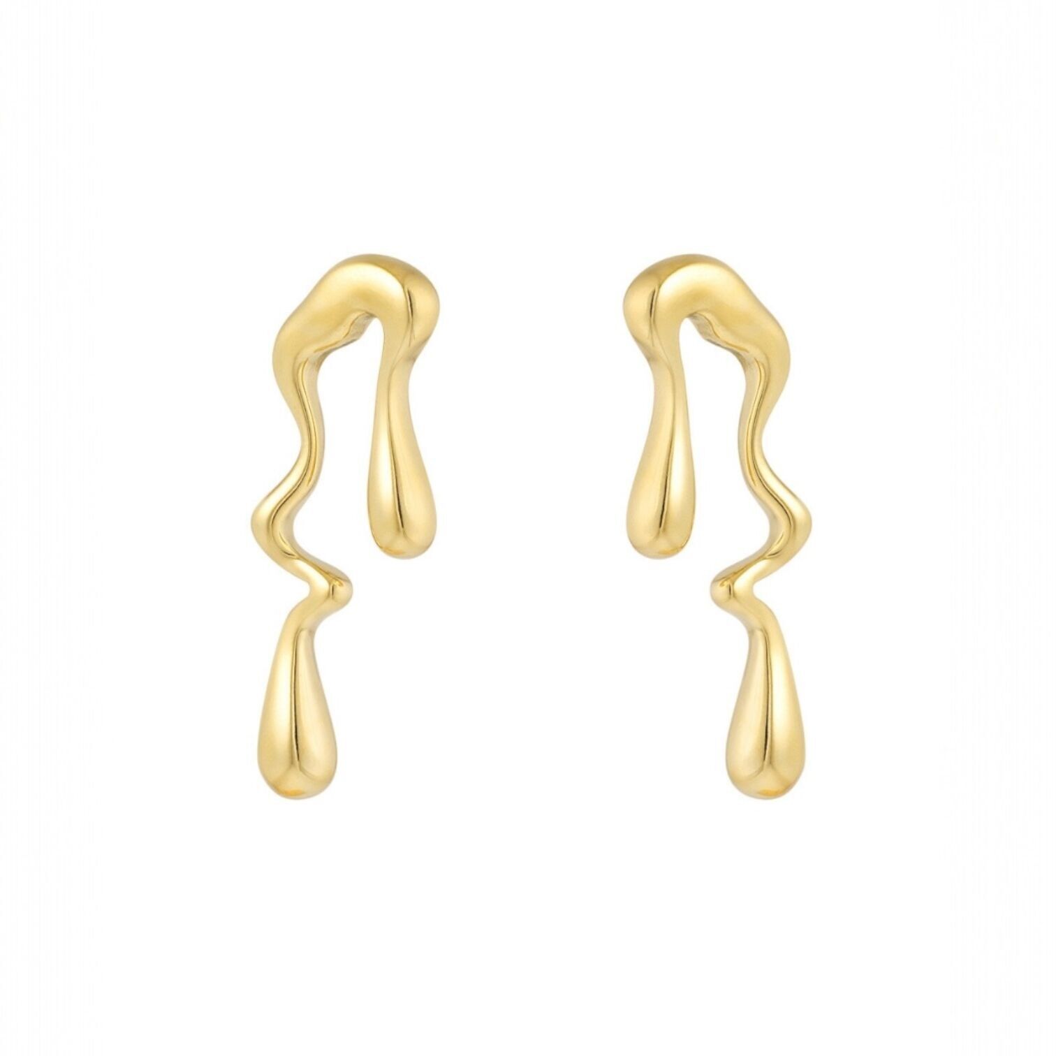 Orecchini Selestia, acciaio inossidabile placcato oro