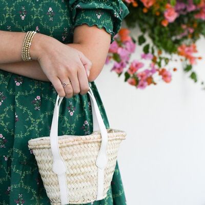 Mini sac fourre-tout Abby Crossbody – Sac convertible tissé à la main