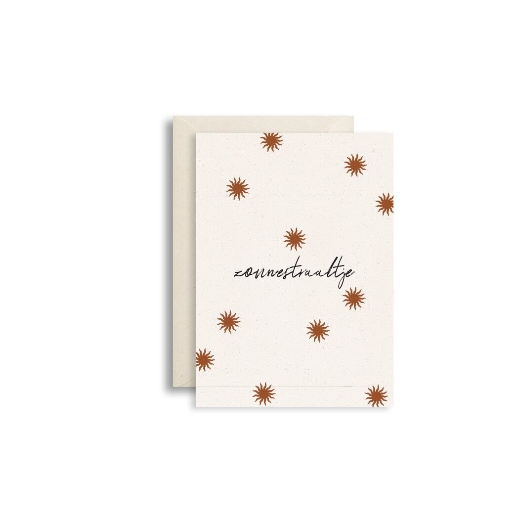 Tarjeta de felicitación rayo de sol