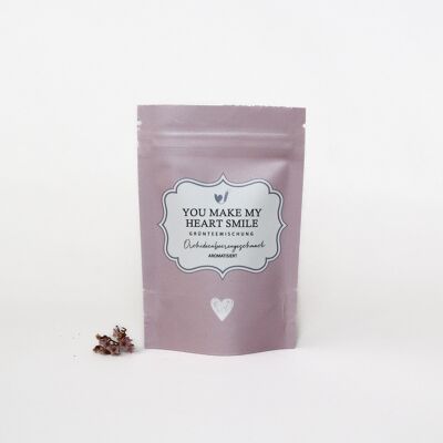 Sachet de thé "Tu fais sourire mon cœur"