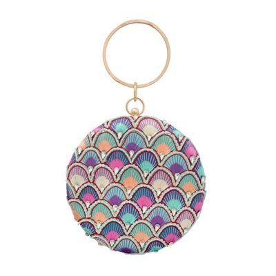 Gan Circular Bag Blue and Purple