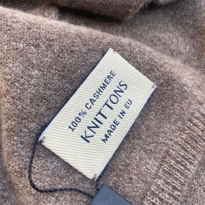 KNITTONS women's scarf 100% cashmere Made from Linsieme cashmere size 180*30.