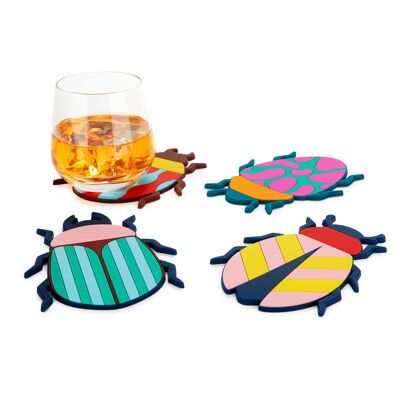 Lot de 4 dessous de verre The Beetles