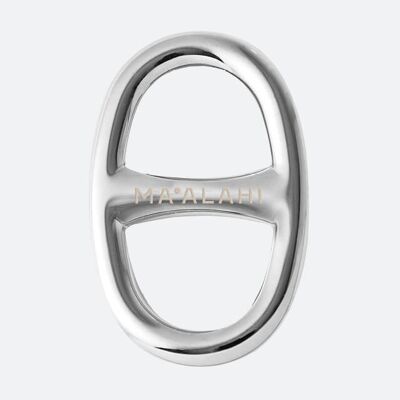 Anello per sciarpa grande in argento